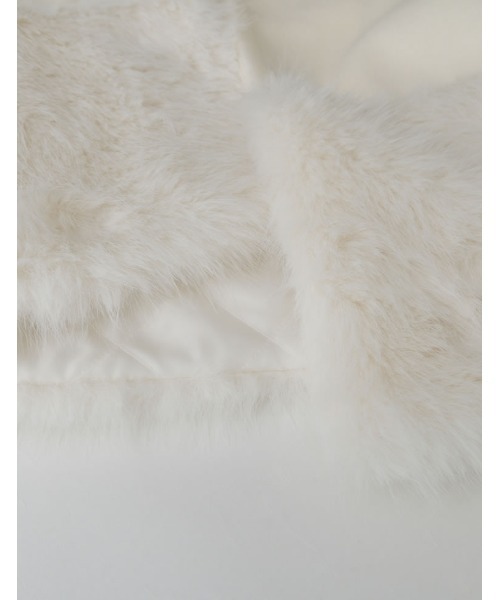 MEISM by Re:EDIT][2025AW COLLECTION]異素材切り替えファートリムノー