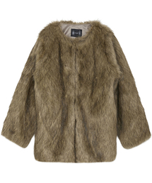 FLAREUP（フレアアップ）の「Fur Jacket (FL-046_Brown)（ムートンコート）」