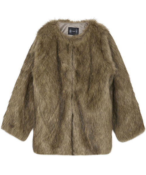 FLAREUP(フレアアップ)の「Fur Jacket (FL-046_Brown)(ムートンコート・レディース・ブラウン・1/2)」の1枚目の写真
