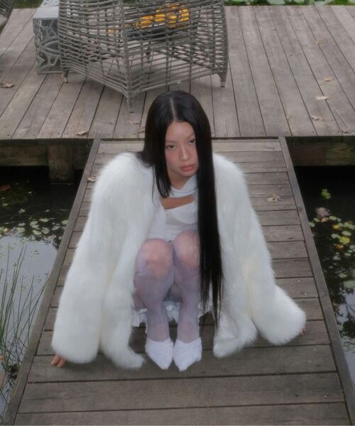 FLAREUP(フレアアップ)の「Fur Jacket (FL-046_Brown)(ムートンコート・レディース・ブラウン・1/2)」の13枚目の写真