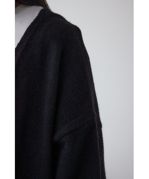 AZUL by moussy（アズールバイマウジー）の「ニットロングカーディガン（カーディガン/ボレロ・レディース・ベージュ/チャコールグレー/ブラック・FREE）」の12枚目の写真