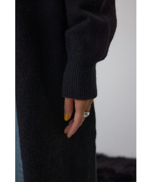 AZUL by moussy（アズールバイマウジー）の「ニットロングカーディガン（カーディガン/ボレロ・レディース・ベージュ/チャコールグレー/ブラック・FREE）」の13枚目の写真