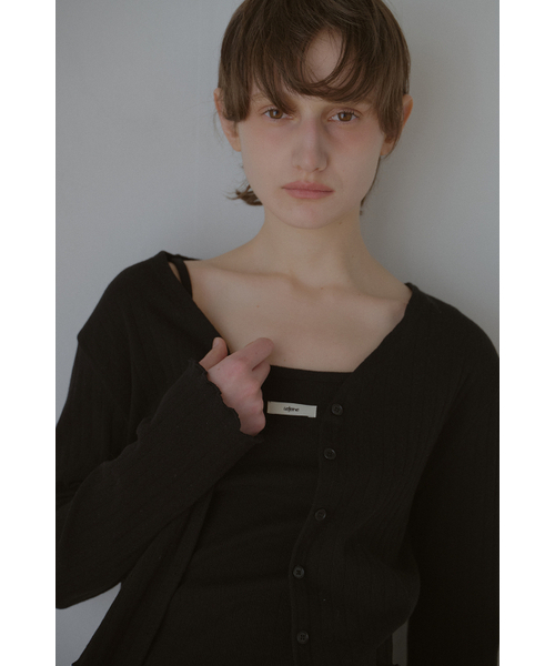 LETERIE(レテリー)の「FLOWER WAVE CARDIGAN_BLACK(カーディガン/ボレロ・レディース・ブラック・FREE)」の2枚目の写真