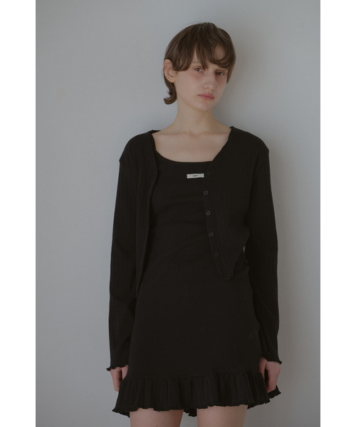 LETERIE(レテリー)の「FLOWER WAVE CARDIGAN_BLACK(カーディガン/ボレロ・レディース・ブラック・FREE)」の3枚目の写真
