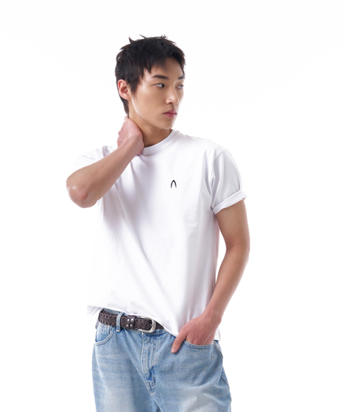 AAKAM（アーカム）の「[2PACK] Fitted Half Top (White)（Tシャツ/カットソー・レディース・その他・1/2）」の3枚目の写真