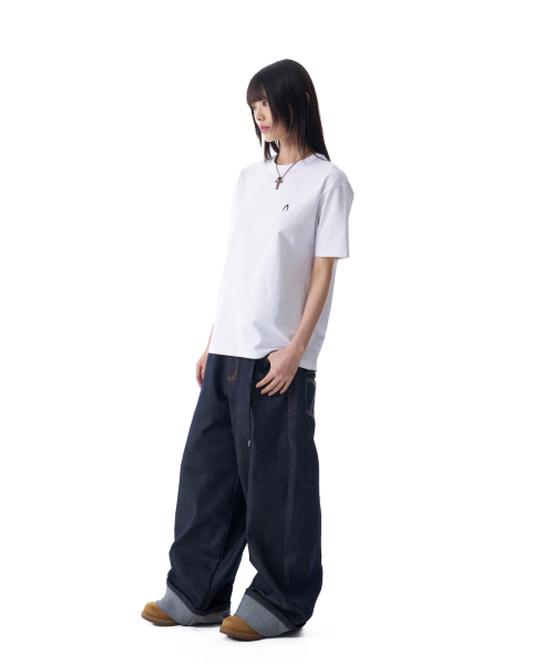 AAKAM（アーカム）の「[2PACK] Fitted Half Top (White)（Tシャツ/カットソー・レディース・その他・1/2）」の12枚目の写真