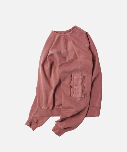 FRIZMWORKS(フリズムワークス)の「PIGMENT DYEING MIL SWEATSHIRT _ PINK(スウェット・レディース・その他・MEDIUM/LARGE/X-LARGE)」の11枚目の写真