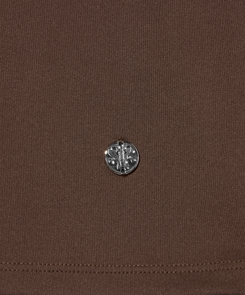 YOUHEE(ユヒ)の「BASIC U-NECK QUARTER SLEEVE BROWN(Tシャツ/カットソー・レディース・その他・SMALL/MEDIUM)」の6枚目の写真