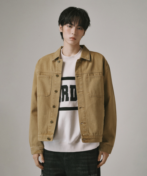 Verdnt（バーダント）の「ガーメントダイツイルワークジャケット [ティンバー]（デニムジャケット・レディース・その他・SMALL/MEDIUM/LARGE）」の2枚目の写真