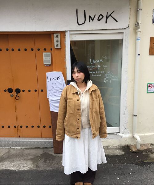Verdnt（バーダント）の「ガーメントダイツイルワークジャケット [ティンバー]（デニムジャケット・レディース・その他・SMALL/MEDIUM/LARGE）」の13枚目の写真