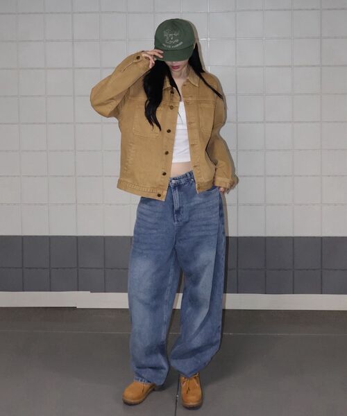 Verdnt（バーダント）の「ガーメントダイツイルワークジャケット [ティンバー]（デニムジャケット・レディース・その他・SMALL/MEDIUM/LARGE）」の14枚目の写真