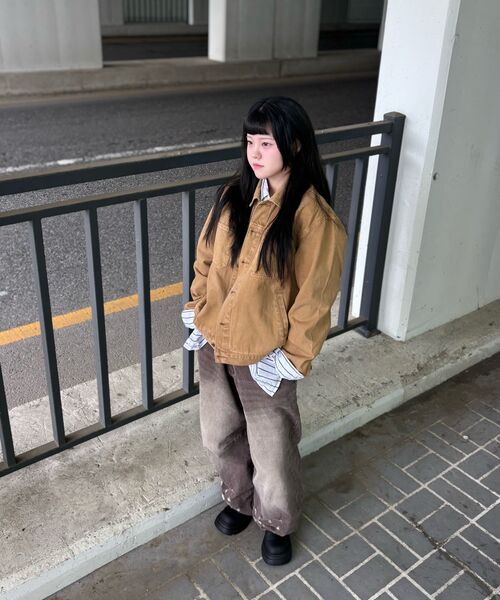 Verdnt（バーダント）の「ガーメントダイツイルワークジャケット [ティンバー]（デニムジャケット・レディース・その他・SMALL/MEDIUM/LARGE）」の16枚目の写真