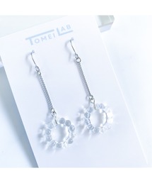 【TOMEI LAB】バブル 揺れる クリア ピアス(MA)