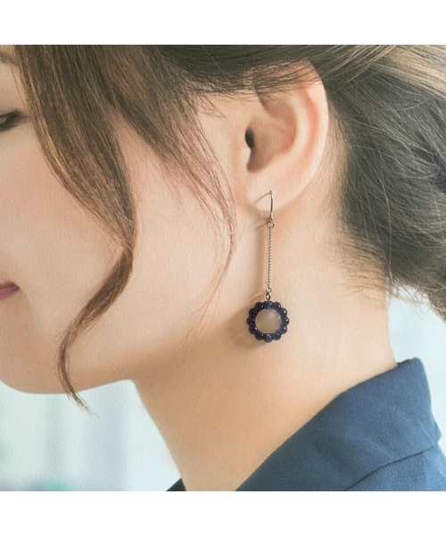tone(トーン)の「【TOMEI LAB】バブル 揺れる クリア ピアス(MA)(ピアス(両耳用)・レディース・クリア/パープル系その他・FREE)」の8枚目の写真