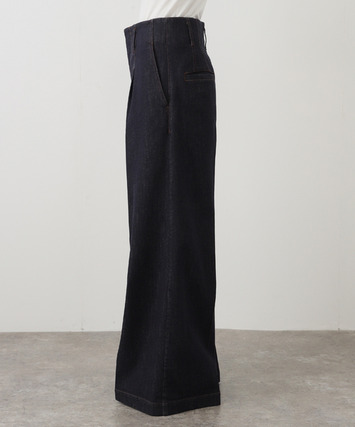 Noble(ノーブル)の「デニムライクスラックス(デニムパンツ・レディース・ネイビー・38/36)」の20枚目の写真
