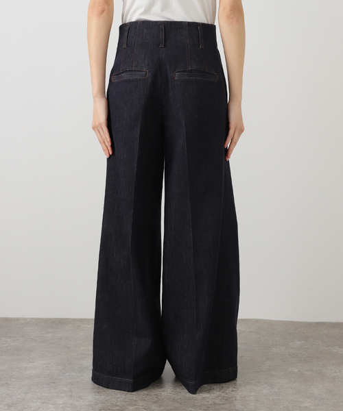 Noble(ノーブル)の「デニムライクスラックス(デニムパンツ・レディース・ネイビー・38/36)」の21枚目の写真