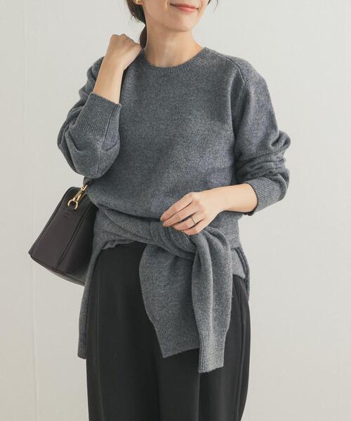 あー セール】ウールコンパクトクルーネックプルオーバー（ニット/セーター