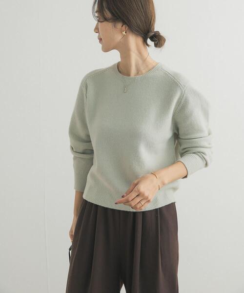 セール】ウールコンパクトクルーネックプルオーバー（ニット/セーター