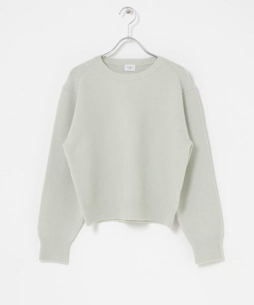 URBAN RESEARCH DOORS（アーバンリサーチドアーズ）の「ウールコンパクトクルーネックプルオーバー（ニット/セーター・レディース・ダークグレー/ミント/ピンク・MEDIUM）」の7枚目の写真