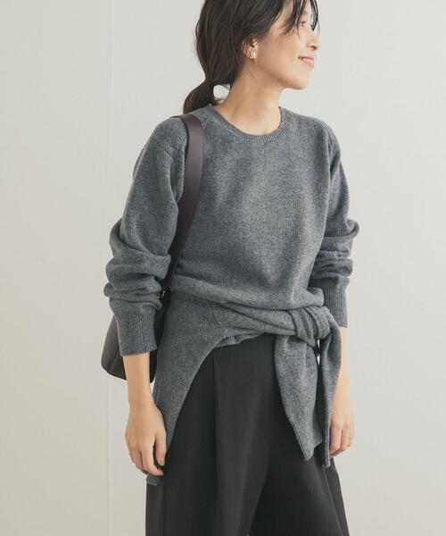 セール】ウールコンパクトクルーネックプルオーバー（ニット/セーター