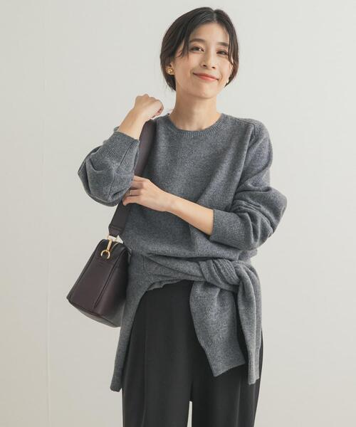 セール】ウールコンパクトクルーネックプルオーバー（ニット/セーター