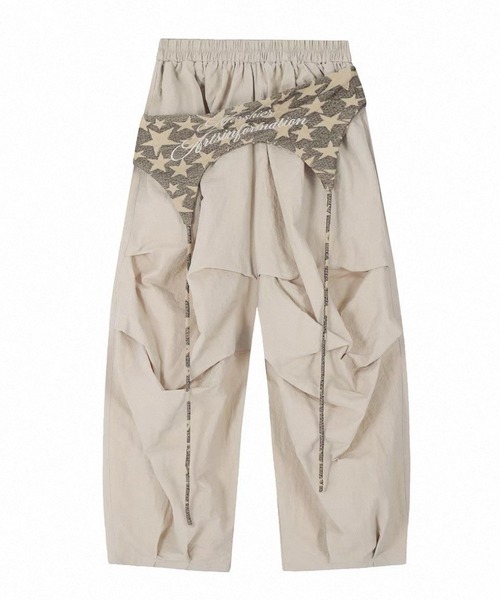 CERCA（チェルカ）の「【 MEMECLE / メメクル 】スターラップ ルーズ ナイロン パンツ（その他パンツ・レディース・ライトベージュ・LARGE）」の8枚目の写真
