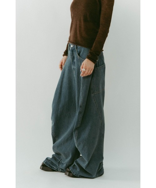 tuck design denim pants（デニムパンツ）｜Knuth Marf