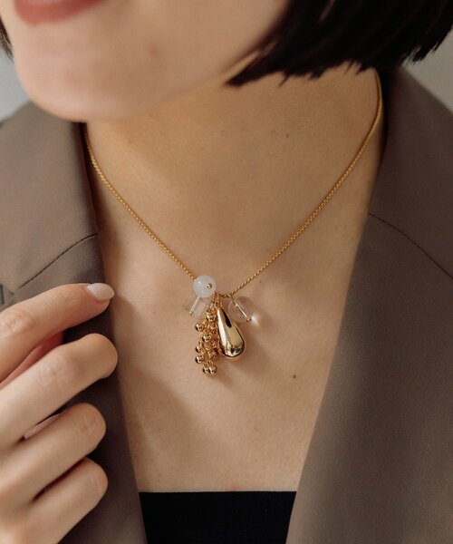 ear PAPILLONNER(イアパピヨネ)の「グリグリロングネックレス(ネックレス・レディース・シルバー/ゴールド・FREE)」の10枚目の写真