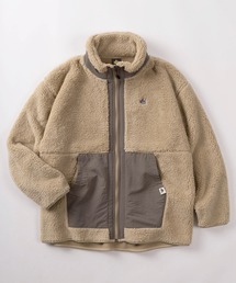 LOGOS（ロゴス）の「【71】【LOGOS PARK/ロゴス パーク】ワンポイントロゴ シャギーボア フリースジャケット レディース（ブルゾン・メンズ）」