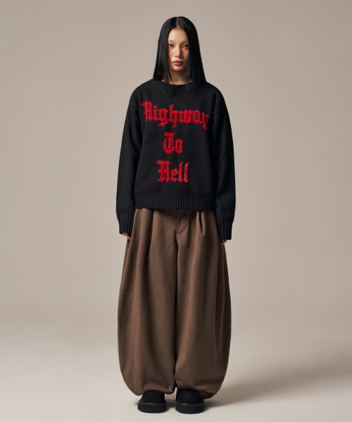 IDWS(アイドンワナセル)の「Void 4 Tuck Balloon Trouser Brown(スラックス・レディース・その他・0/1/2)」の8枚目の写真