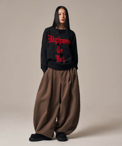 IDWS(アイドンワナセル)の「Void 4 Tuck Balloon Trouser Brown(スラックス・レディース・その他・0/1/2)」の20枚目の写真