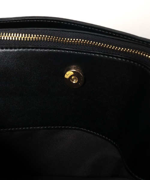 Elura（エルーラ）の「リュクスラインテープBAG　L/633011（ハンドバッグ・レディース・キャメル/ブラック・FREE）」の6枚目の写真