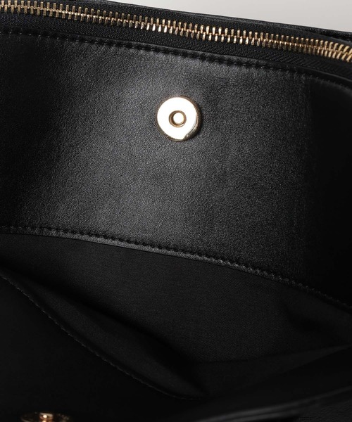 Elura（エルーラ）の「リュクスラインテープBAG　L/633011（ハンドバッグ・レディース・キャメル/ブラック・FREE）」の7枚目の写真