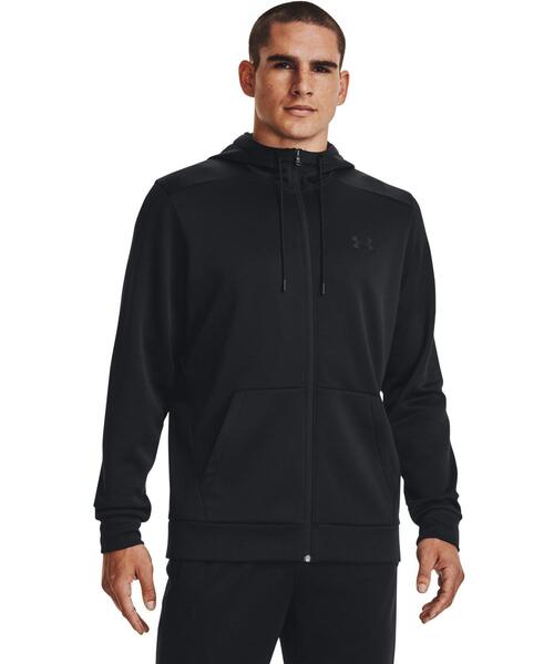 UNDER ARMOUR(アンダーアーマー)の「UAアーマーフリース フルジップ フーディー(トレーニング/メンズ)(スウェット・メンズ・ブラック・L/2XL/S/M/XL)」の1枚目の写真
