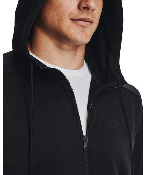 UNDER ARMOUR(アンダーアーマー)の「UAアーマーフリース フルジップ フーディー(トレーニング/メンズ)(スウェット・メンズ・ブラック・L/2XL/S/M/XL)」の4枚目の写真