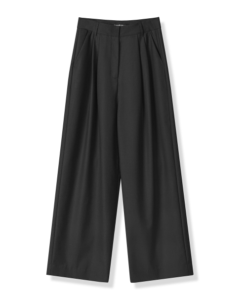 Vivacious(ビバシャス)の「RIV Two-Tuck Slacks - 3COL(スラックス・レディース・チャコール/グレー/ブラック・SMALL/MEDIUM/LARGE)」の7枚目の写真