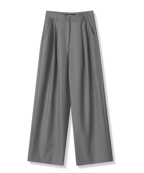 Vivacious(ビバシャス)の「RIV Two-Tuck Slacks - 3COL(スラックス・レディース・チャコール/グレー/ブラック・SMALL/MEDIUM/LARGE)」の8枚目の写真