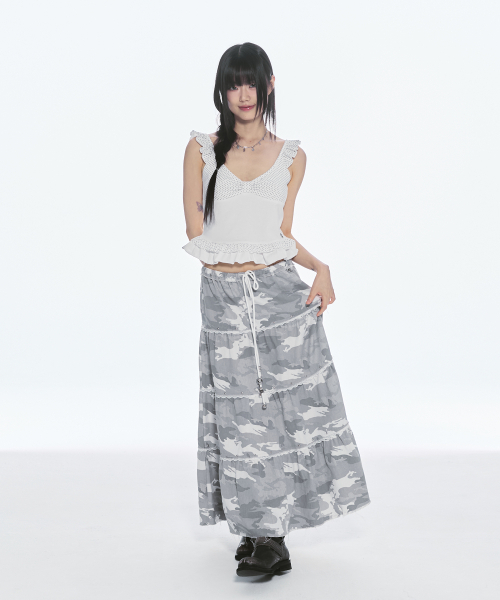 CHERRYQUIRI(チェリーキュリー)の「dot ribbon frill sleeveless - white(Tシャツ/カットソー・レディース・その他・FREE)」の5枚目の写真