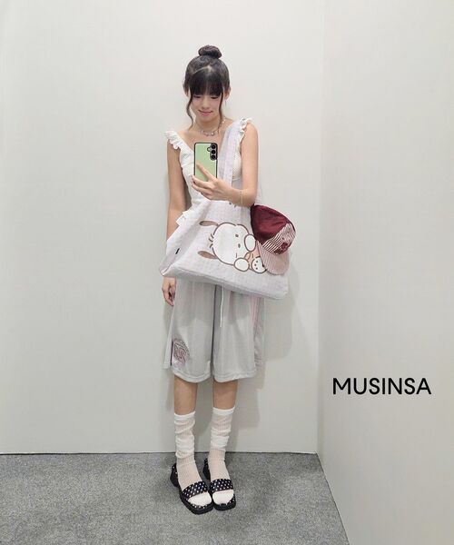 CHERRYQUIRI(チェリーキュリー)の「dot ribbon frill sleeveless - white(Tシャツ/カットソー・レディース・その他・FREE)」の2枚目の写真