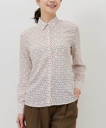 NARACAMICIE（ナラカミーチェ）の「【NARACAMICIE】ドット柄リボン付き長袖ブラウス（シャツ/ブラウス）」