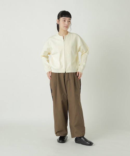 ZUCCa（ズッカ）の「PE PLAIN KNIT / ニットカーディガン / P（カーディガン/ボレロ・レディース・ネイビー/オフホワイト/ブラック・M size）」の9枚目の写真