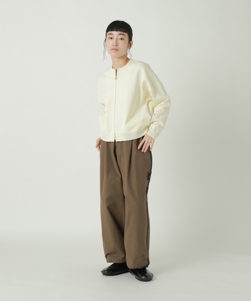 ZUCCa（ズッカ）の「PE PLAIN KNIT / ニットカーディガン / P（カーディガン/ボレロ・レディース・ネイビー/オフホワイト/ブラック・M size）」の8枚目の写真