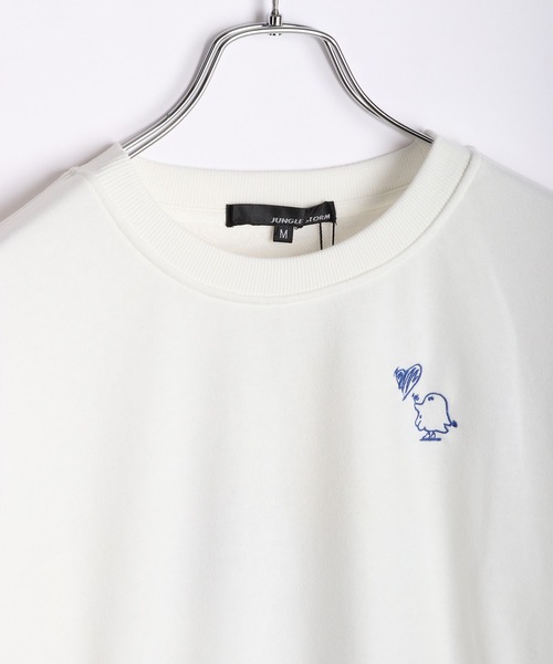 WESTSEA(ウエストシー)の「GHOST/ゴースト 裏毛 歯ブラシ刺繍 長袖トレーナー(スウェット・メンズ・ブラック/ホワイト・M/L)」の8枚目の写真
