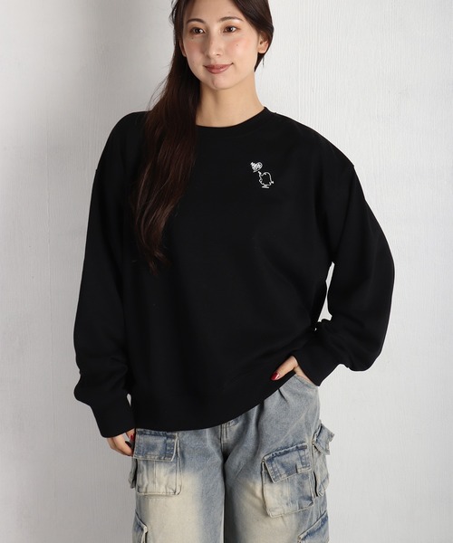 WESTSEA(ウエストシー)の「GHOST/ゴースト 裏毛 歯ブラシ刺繍 長袖トレーナー(スウェット・メンズ・ブラック/ホワイト・M/L)」の13枚目の写真