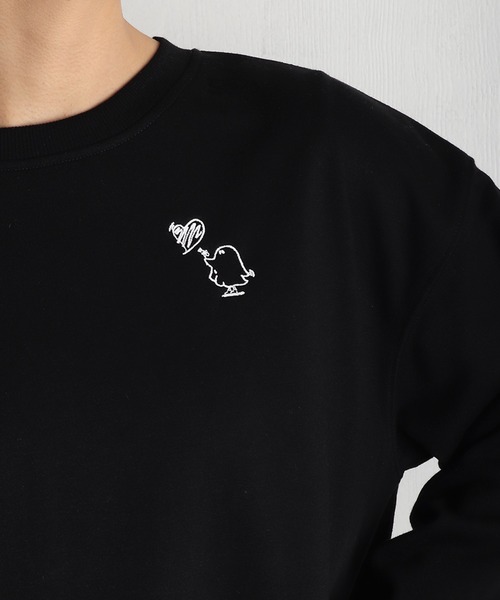 WESTSEA(ウエストシー)の「GHOST/ゴースト 裏毛 歯ブラシ刺繍 長袖トレーナー(スウェット・メンズ・ブラック/ホワイト・M/L)」の16枚目の写真