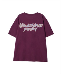 コンツアーグラフィティロゴ半袖Tシャツワイン