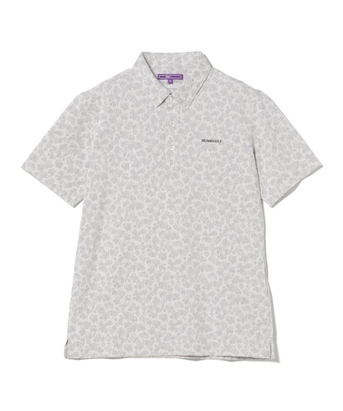 BEAMS GOLF(ビームスゴルフ)の「PURPLE LABEL / シャドーフラワー ジャカード ボタンダウンシャツ (接触冷感・吸水速乾・UVカット)(ポロシャツ・メンズ・ホワイト/ネイビー・MEDIUM/LARGE/X-LARGE/SMALL)」の12枚目の写真