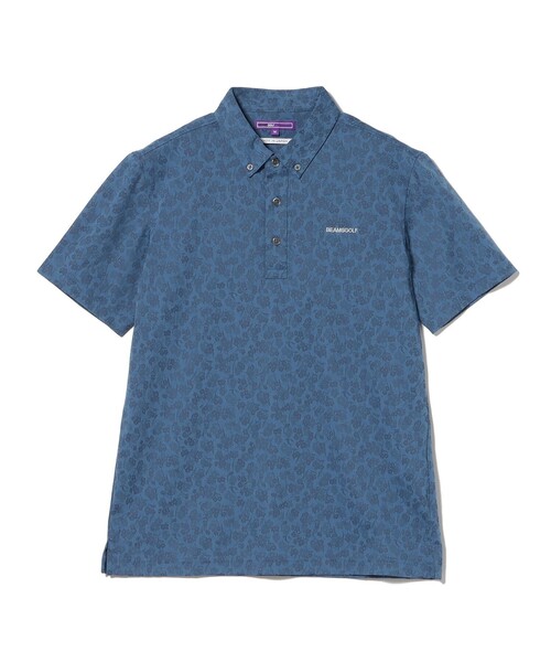 BEAMS GOLF(ビームスゴルフ)の「PURPLE LABEL / シャドーフラワー ジャカード ボタンダウンシャツ (接触冷感・吸水速乾・UVカット)(ポロシャツ・メンズ・ホワイト/ネイビー・MEDIUM/LARGE/X-LARGE/SMALL)」の18枚目の写真