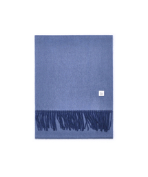 VELSEY（ベルジ）の「Classic 100% Reversible Cashmere Muffler Blue（マフラー）」