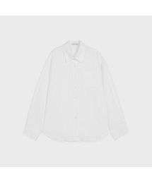 Loose-Fit Check Shirt (White)